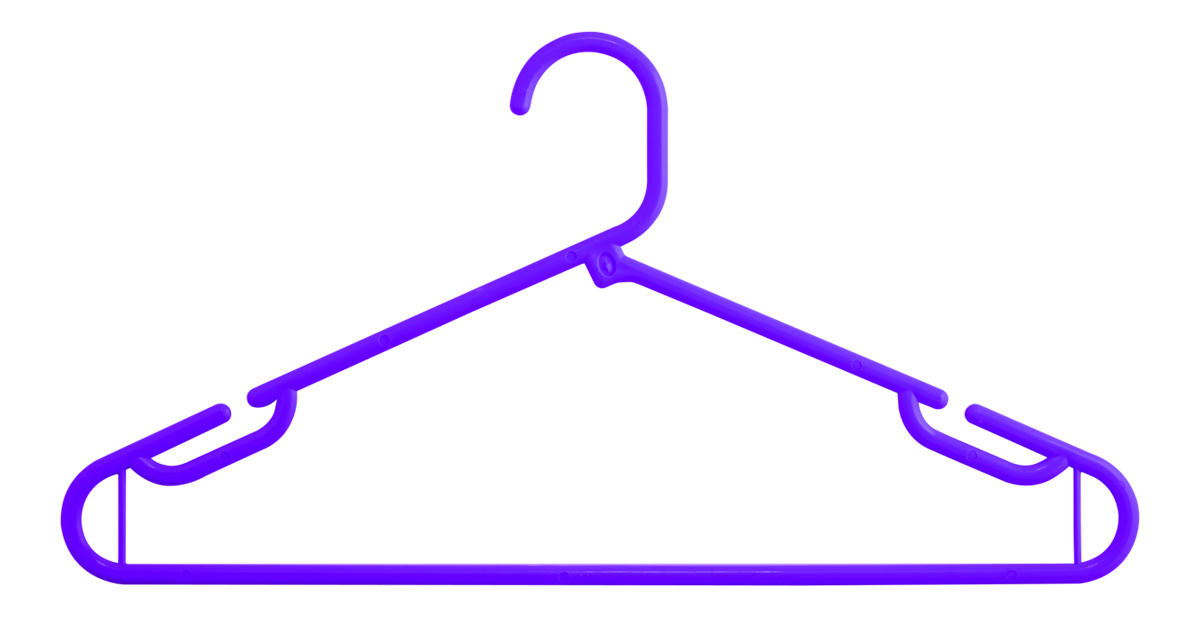 Durable Hanger (410 X 210 X 35 Mm) (Assorted) (6 Pc Set) (24 Set Pk)